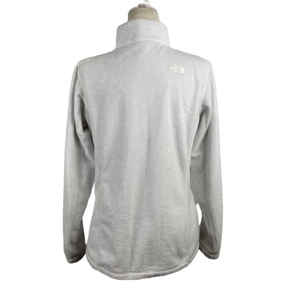 Women’s The North Face Helata Full Zip Fleece Fuzzy Jacket White Size Medium - Picture 12 of 15